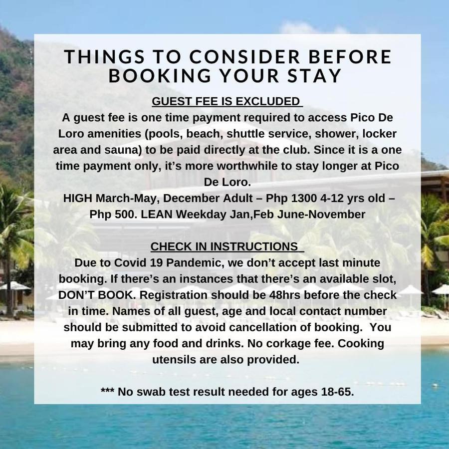 Pico De Loro Resort Condotel Nasugbu Exterior photo